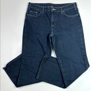 Vintage Dickies Flannel Lined Straight Leg Dark Wash Jeans Size 12